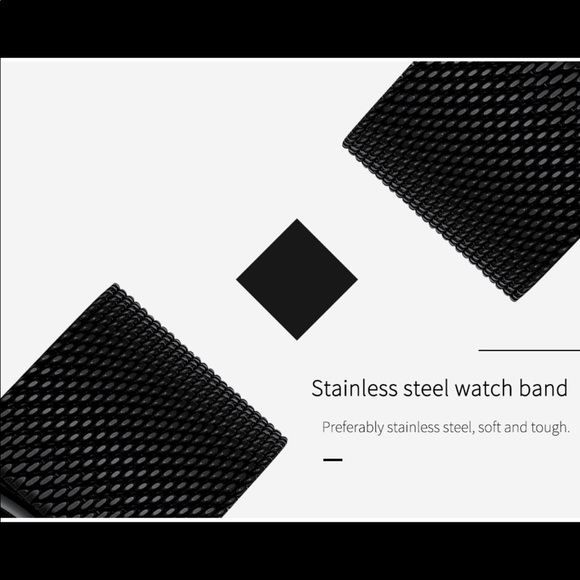 ⌚️Blue New Men Mesh Steel Waterproof Sport Watch - Picture 3 of 6